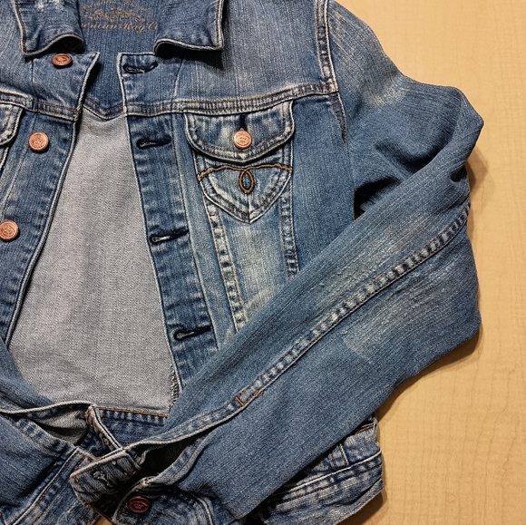American Rag Denim Jean Cropped Jacket Size Small - Picture 4 of 9
